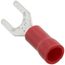 Insulated Spade Solderless Terminal, 22-18 AWG, Stud #8 (100 Pack)