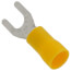 Insulated Spade Solderless Terminal, 12-10 AWG, Stud #10 (50 Pack)