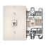 Telephone Wall Phone Jack, 6p4c, Quick Connect (Light Almond)
