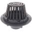 3" PVC Schedule 40 Hub Solvent Weld Roof Drain w/ Polypro Dome Strainer