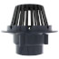 4" PVC Schedule 40 Hub Solvent Weld Roof Drain w/ Polypro Dome Strainer
