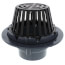 4" PVC Schedule 40 Hub Solvent Weld Roof Drain w/ Polypro Dome Strainer
