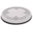 Threaded Lid w/ O-Ring For Backwater Valve (White)
