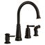 Edison One-handle High Arc Kitchen Faucet (Mediterranean Bronze), 87042BRB