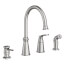 Moen 87044SRS One-Handle High Arc Kitchen Faucet – Spot Resist Stainless Finish With Side Spray