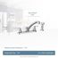 Adler 2 Handle Low Arc Kitchen Faucet, Knob Or Lever Handles, 87046 (Chrome)