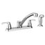 Adler 2 Handle Low Arc Kitchen Faucet, Knob Or Lever Handles, 87046 (Chrome)