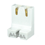 Medium Base, T8 Only Bi-pin, Fluorescent Lampholder, Low Profile, Screw Mount (White) Bulk Pack
