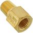 1/4" NPT Brass Pressure Snubber for Water, Steam, Gasoline & Light Oils (Lead Free)
