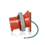 20A, 277/480V 3-Phase, 4P, 5W, LEV Series IEC 60309-1 & 60309-2 Pin & Sleeve Inlet, IP66/67/68/IP69K, Watertight, RED