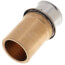 Bronze 5/8" PEX Press x 3/4" Copper Fitting Adapter w/ Attached Sleeve