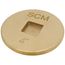 4" Brass Countersunk Cleanout Plug