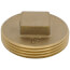 1-1/2" Brass Raised Head Cleanout Plug