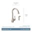 Anabelle 1 Handle kitchen faucet w/ Side Spray, 87650SRS (Spot Resist Stainless)