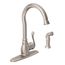 Anabelle 1 Handle kitchen faucet w/ Side Spray, 87650SRS (Spot Resist Stainless)