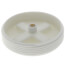3-1/2" Slotted Polypro Flush Plug w/ Threaded Brass Insert