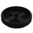 3-1/2" Slotted ABS Flush Plug w/ Threaded Brass Insert