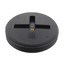 4" Slotted ABS Flush Plug w/ Threaded Brass Insert