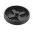 4" Slotted ABS Flush Plug w/ Threaded Brass Insert