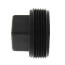 1-1/2" Square Head Polypro Cleanout Plug (Black)