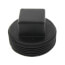 1-1/2" Square Head Polypro Cleanout Plug (Black)