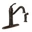 Wetherly 1 Handle High Arc Kitchen Faucet, 87999BRB (Mediterranean Bronze)