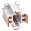 G24Q-3 Base, 26w/ 32w 4-pin, 10mm Compact Fluorescent Lampholder, Screw-down (Orange) White Body