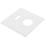 2-Gang Electrical Wall Plate Combo, 1 Toggle & 1 Single 1.406" Hole, Device Mount (White)