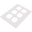 3-Gang Electrical Wall Plate Duplex Receptacle, Device Mount (White)
