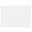 3-Gang No Device Blank Wall Plate, Box Mount (White)