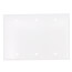3-Gang No Device Blank Wall Plate, Box Mount (White)