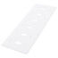 6-Gang Electrical Wall Plate, Toggle Switch (White)