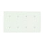 4-Gang No Device Blank Wall Plate, Strap Mount (White)