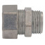1/2" Zinc Flexible Cord Connector, Strain Relief (0.190" to 0.260")