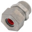 1/2" Zinc Flexible Cord Connector, Strain Relief (0.190" to 0.260")