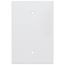 1-Gang Wallplate, No Device, Oversized, Thermoset Plastic (White)