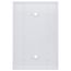 1-Gang Wallplate, No Device, Oversized, Thermoset Plastic (White)