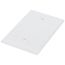 1-Gang Wallplate, No Device, Oversized, Thermoset Plastic (White)