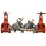 8" Double Check Detector Backflow Preventer w/ Domestic OSY GV, GPM Meter, and Epoxy Coating, LF856DCDA-DOSY-GPM (Lead Free)
