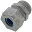 1/2" Zinc Flexible Cord Connector, Strain Relief (0.260" to 0.375")