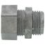 1/2" Zinc Flexible Cord Connector, Strain Relief (0.260" to 0.375")
