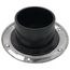 Total Knockout Flush to Floor Closet Flange w/ Stainless Steel Swivel Ring (3" Hub / 4" Inside)