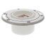 3" Hub/ 4" Inside Total Knockout Closet Flange w/ Stainless Steel Ring, 2-1/2" Long Hub