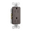 Radiant Tamper-Resistant Duplex Receptacle, NEMA 5-15R - Brown (15A, 125V)