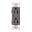 Radiant Tamper-Resistant Duplex Receptacle, NEMA 5-15R - Brown (15A, 125V)