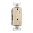 Radiant Tamper-Resistant Duplex Receptacle, NEMA 5-15R - Ivory (15A, 125V)