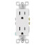 Radiant Duplex Receptacle, NEMA 5-15R - White (15A, 125V)