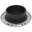 Total Knockout Flush to Floor Closet Flange w/ Stainless Steel Swivel Ring (4" Spigot)
