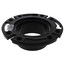 Flush to Floor Open Closet Flange w/ One-Piece Plastic Ring (3" Hub/4" Inside)