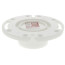 3" Sch. 30 Hub Total Knockout Closet Flange w/ One-Piece Plastic Ring